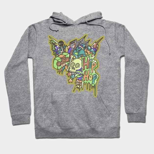 Hip hop doodle art Hoodie by firdausm601